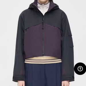 Theory  jacket/windbreaker black and purple size S